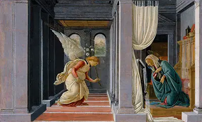 The Annunciation, 1485-1492 Sandro Botticelli